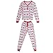 Moguer Christmas Family Pajamas Set Christmas Elk Sleepwear