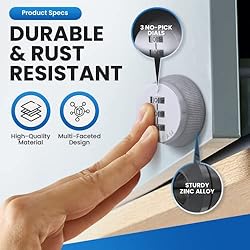 Combi-Cam Combinated Lock 7850R - Large Chrome Cam