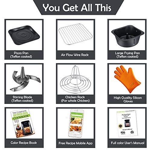 Air Fryer Oven A1700 12 Quarts Biggest in the Market! 7 in 1