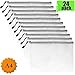 JimmLoo Zipper Pouch - 24 Pack Plastic Folders A4 Zipper File Bags Zip Document Pouches File Holders with Zipper Grid Document Folders Travel Storage Bags