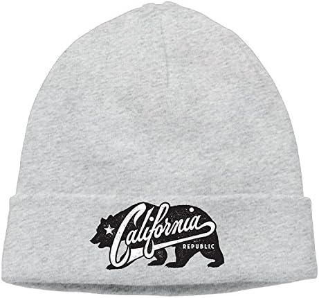 Unisex's California Republic Bear Ash Woolen Winter Hats Beanie Hat
