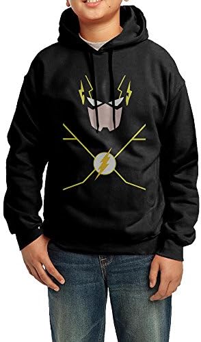 Boys Girls The Flash Man Mask Logo Super Hero Fashion Hoodie