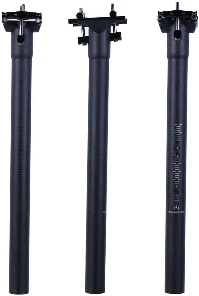 LRG Carbon Bicycle Seatpost Road/MTB Bike Carbon Seatpost Seat tube Seat Bike Accessories Black Matte 27.2/30.8/31.6 * 300/350/400mm (350, 30.8)