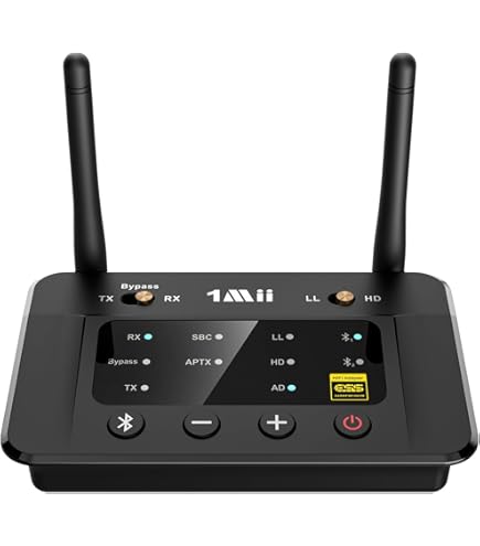 1Mii B03Pro+ Bluetooth 5.3 Transmitter Receiver with LDAC