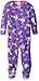 Peas & Carrots Girls' Toddler Microfleece Footed Blanket Sleeper