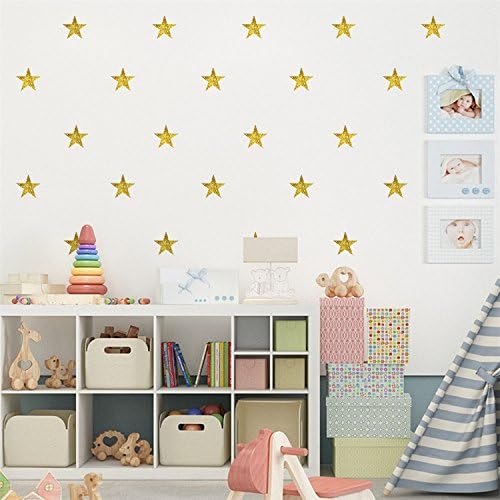 Amazon Yanqiao ワォーステッカー 星の形 かわいい 部屋の背景をとして貼る キレイ おしゃれ 壁飾り 壁掛け ウォールステッカー オンライン通販