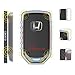 Qiaoba Smart Premium TPU Fall Car Key Soft Plating Protection Shell Case Cover,Key Fob Case for Accord Civic CRV Pilot Odyssey (Silver)