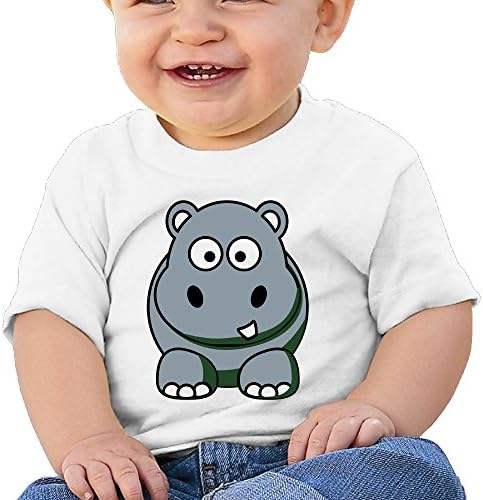 Cartoon Hippo Toy Baby's Boy's&amp;girls Shirt For 6-24 Months Infant Size 24 Months White
