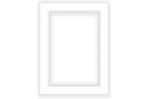 POSTER PALOOZA 8.5x11 Mat for 5.5x8.5 Photo - Precut White on White Double Mat Picture Matboard for Frames Measuring 8.5 x 11 Inches - Bevel Cut Matte to Display Art Measuring 5.5 x 8.5 Inches - Acid Free ONE MAT