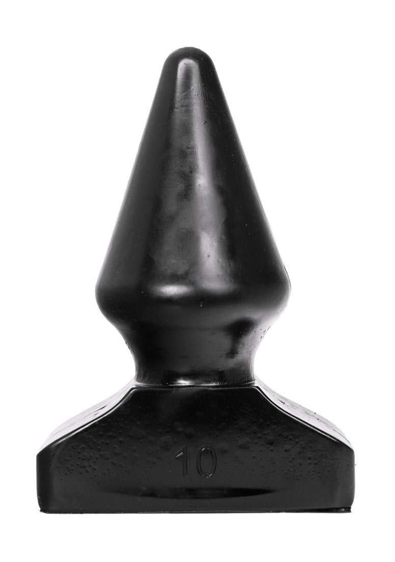 All Black Plug 20.5 cm Dildo, Black, AB81
