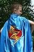 Kids Unisex Magician Dress Up Accessory Set - Red/Black Stripes Cape, Hat, Gloves & Magic Wand