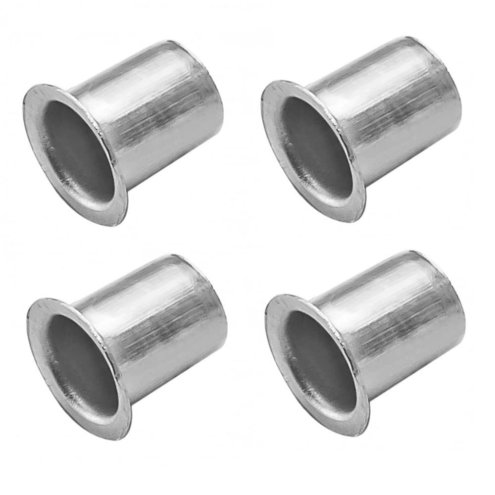 Merriway BH04389 (20 Pcs) Banjo Style Bookcase Socket, Nickel Plated Steel 6mm Diameter - Pack of 20 Pieces