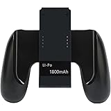 Kinvoca Joy Con Charging Grip with 1800mAh Battery, 2-in-1 Comfort Grip for Nintendo Switch Joy-Con Controller, Joycon Charge