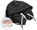 HoodiePillow Memory Foam Travel Pillow (Black) - As seen on Shark Tank