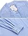ACEVOG Chiffon Blouses Womens Long Sleeve Collared Work Blouse with Tie Light Blue Medium