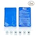 Thrive-Products Ice Cold Compress Pack, Gel Clay Reusable Durable Vinyl Design Provides Instant Pain Relief, Rehabilitation and Therapy for Injuries Such As Shoulder, Back, Knee, Neck, 2 Piece