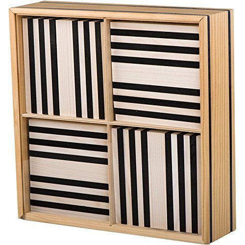 KAPLA 9000070 Holzplättchen 100-teilig in Box schwarz/weiß – Bild 3