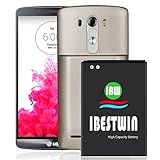 IBESTWIN LG G3 Battery, 6000mah Li-ion Extended Replacement Battery for LG G3 D850 (AT&T),VS985 (Verizon),LS990 (Sprint),D851 (T-Mobile),US990 (US Cellular) BL-53YH