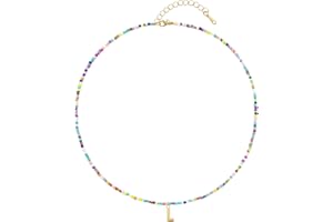 Senfour Gold Plated Initial Letter Necklaces for Girls, Name Necklace Personalized for Women, Girls, Teens and Preteen Girl Gifts