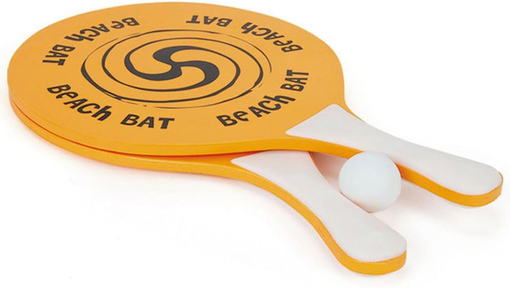 Toyrific Wooden Paddle Bat Set (Assorted), Multi-Colour