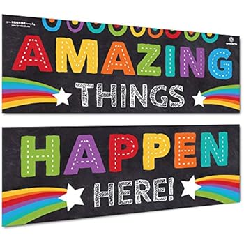 Amazon Com Sproutbrite Classroom Decorations Banner Posters For