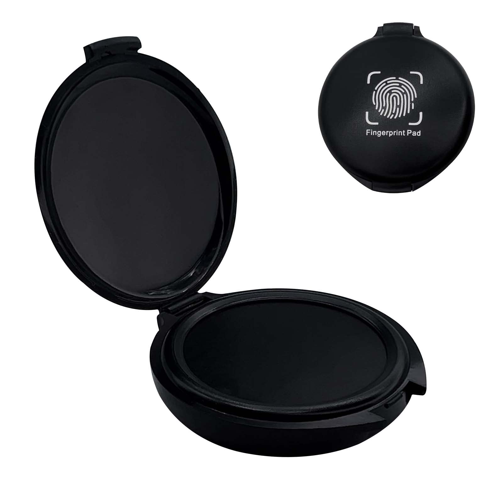 Photo 1 of Fingerprint Ink Pad,Black Thumbprint Ink Pad for Notary Supplies Portable Fingerprint Kit for Identification Security ID Fingerprint Cards Law Enforcement Fingerprint Stamp Ink Pad