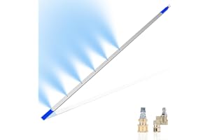 YOEGOWU Radiator Cleaning Wand – Pressure Washer Tool for Cars, Trucks & RVs, Dual-Use Water/Air Flush, Includes Nozzle Tips & Quick Couplers, Fits 2000+ PSI Washers (39 inch without M22 Adapter)