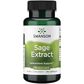 Swanson Sage Extract Overall Wellness 160 mg, 100 Capsules | Herbal Supplement for Overall Wellness and Total-Body Health, Natural Formula Made with Trusted Ingredients
