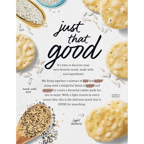 GOOD THINS MIXED SEED RICE SNACKS GLUTEN FREE CRACKERS, SNACK CRACKERS, 3.5 OZ