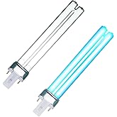 UVCOOLPLUNGE 9W UV Light Bulb for Pond Outdoor Clarifier Fish Tank Aquarium | Compatible with JUP-01 UVE9 CF400 CF500 UVCP-9, Light for Fish/TurtleTank/Aquarium, 2 PCS 9W Pond Lights for G23 Base
