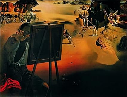 Print On Canvas Modern Abstract Portrait By Salvador Dali Wall Pictures Printed On Canvas Living Room Decoration Art Unframed Amazon Co Uk Kitchen Home