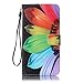 iPhone 7 Plus Case,iPhone 8 Plus Case,Firefish [Kickstand Feature] Durable Leather Flip Folio Wallet Case with Card Slot and Anti-scratch Protective Cover for Apple iPhone 7 Plus-Sunflower