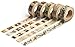 Washi Tape Set (Japanese Masking Tape) by MIKOKA, 0.6 Inches Wide, 32.8 Feet Long, 5 Rolls - Antique Dark-2