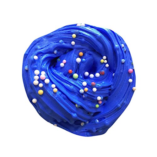 Neartime Hot Sale Slime Toys Fluffy Floam Slime Scented Stress Relief No Borax Kids Toy Sludge Toy (B-Blue, FREE) - Thumbnail 5