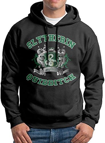 Anatoly Mens Harry Slytherin Quidditch Potter Classic Hoodies Hoodie L Black