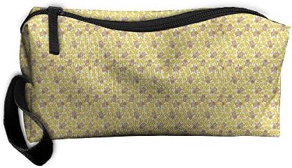 Yellow Millet Women's Travel Cosmetic Bags Small Makeup Clutch Pouch Cosmetic And Toiletries