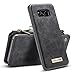 Galaxy S8 Plus Case, BELK Detachable Magnetic Leather Wallet Large Capacity Folio Flip Card Stand Case with Removable Slim Hard PC TPU Back Cover for Samsung Galaxy S8 Plus, 6.2 Inch - Black