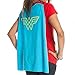 DC Comics Wonder Woman Glitter Juniors Red V-neck Cape Tee (Small)
