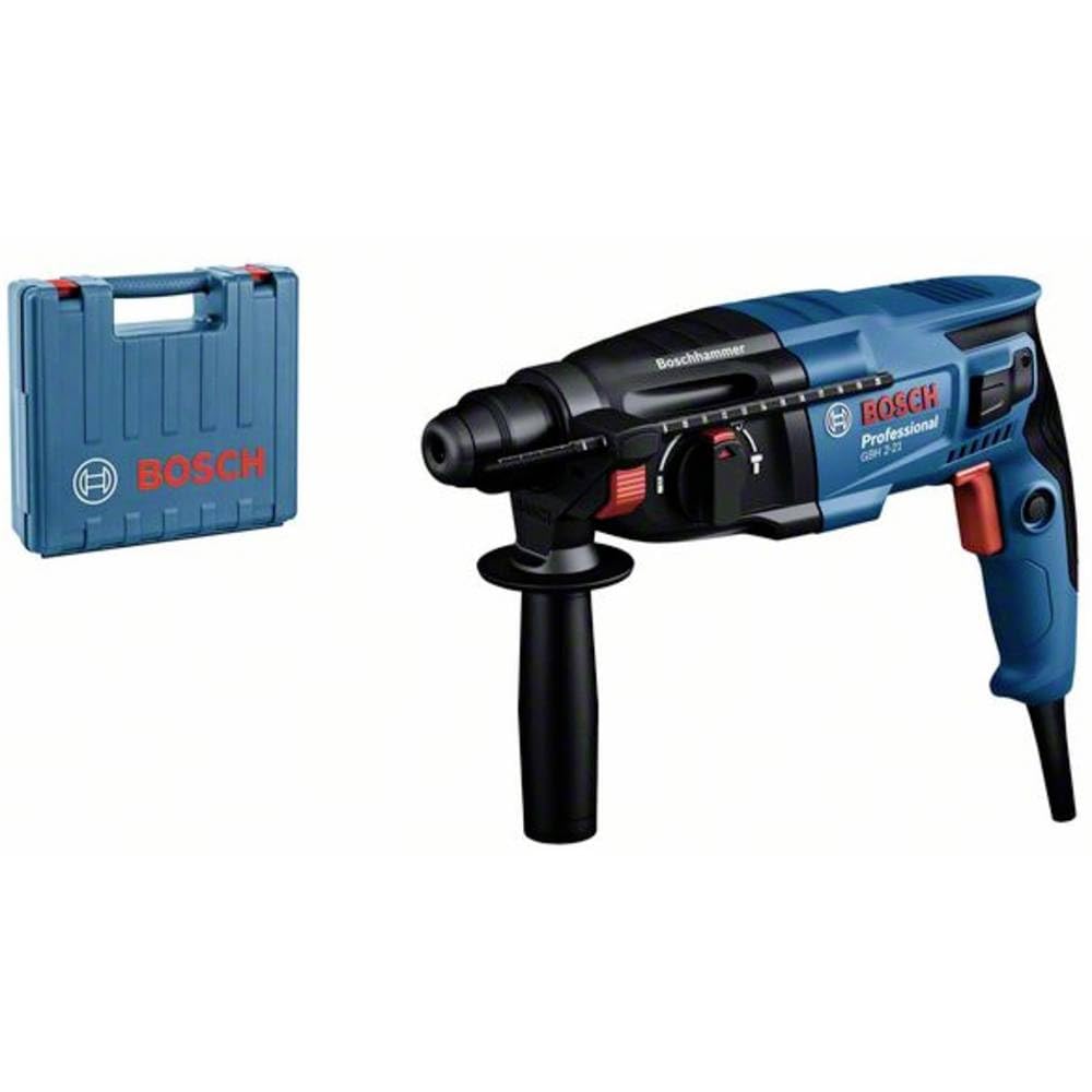Bosch Professional Bohrhammer GBH 2-21 (mit SDS plus, inkl. Zusatzhandgriff, Maschinentuch, Tiefenanschlag, Handwerkoffer)