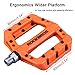 RockBros Lightweight Mountain Bike Pedals Nylon Fiber Bicycle Platform Pedals for BMX MTB 9/16