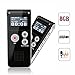 Voice Recorder, Digital Voice Recorder, 8GB Multifunctional Rechargeable Dictaphone, Audio MP3 Music Player with Mini USB Port for Lectures, Meetings, Interview, Speech
