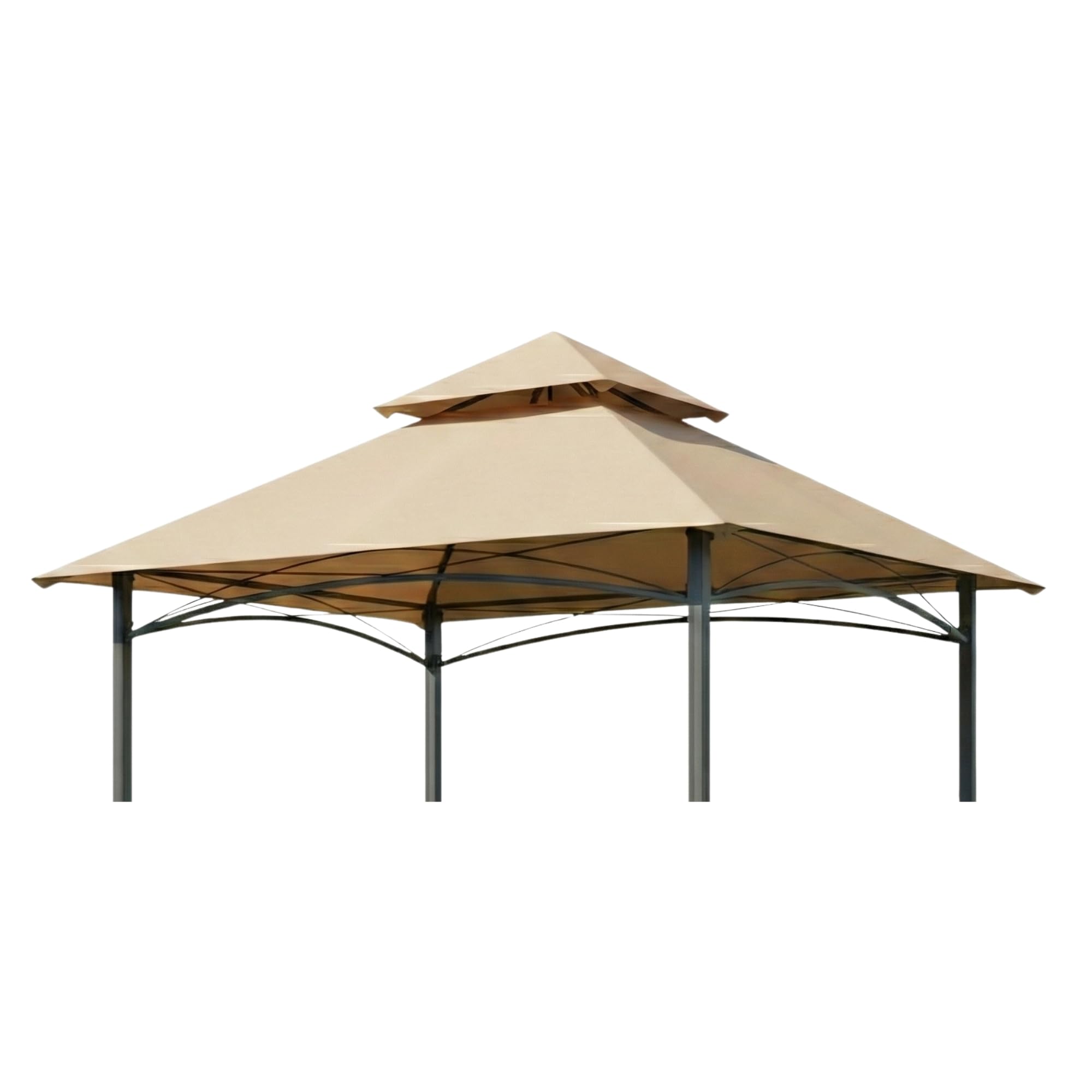 Photo 1 of Garden Winds Reinforced RipLock 350 Replacement Canopy Top Cover Compatible with Outsider Grill 8' x 5' Gazebo Model GFS20317F - Beige