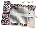 Hz.Codelo Canvas Pencil Wrap Roll up Case Hold for 72 Colored Pencils, Travel Carrying Organizer Holder,Great for Kids Adult Coloring Book - Bohemian(NO PENCILS included)