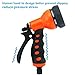 Garden Hose Nozzle Hand Sprayer water Sprinklers Heavy Duty 7 Pattern High Pressure Pistol Grip Front Trigger - Flow Control - Suitable for Car Wash, Cleaning, Watering Lawn and Washing Dog