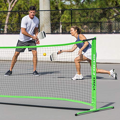 Pro Focus Pickleball Net Set Complete with 4 Paddles, 3 Pickleball