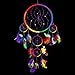 Dream Catcher ~ Traditional Rainbow Multi Colour with Feathers 8.5