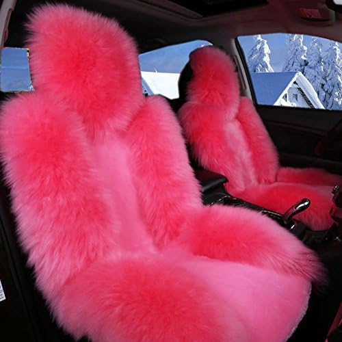 KAWOSEN 100% Australian Pure Natural Wool Seat Cover,12 Colors Winter Car Cushion,5 Seats Whole Vehicle Cover
