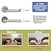 Doorstop Door Stopper Bumper Wall Protector Commercial Office Home Door Handle Stopper Easy Install Doorstop DoorBumper for Lever Handle Protect Walls Glass from Damage (Pack of 5)