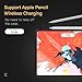TiMOVO Cover Compatible for iPad Pro 11 Inch 2018 Case [Supports Apple Pencil Pair/Charging] Ultra Slim Shock Absorbant Flexible TPU Air-Pillow Edge Protective Clear Case Fit iPad Pro 11