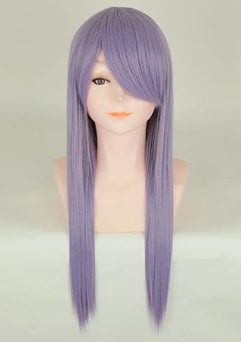 Amazon Co Jp 富士達 日本メーカー製 ウィッグ コスプレ フルウィッグ ロング ウイッグ ストレート パープル 紫髪 自然 さらさら 耐熱 かつら ウイッグ セミロング ネット 付き Lml60 T2403 服 ファッション小物